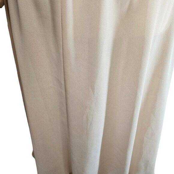 Vintage 80s Miss Ashlee Dress Womens Size Small Peach Chiffon Victorian Romantic - Picture 8 of 11